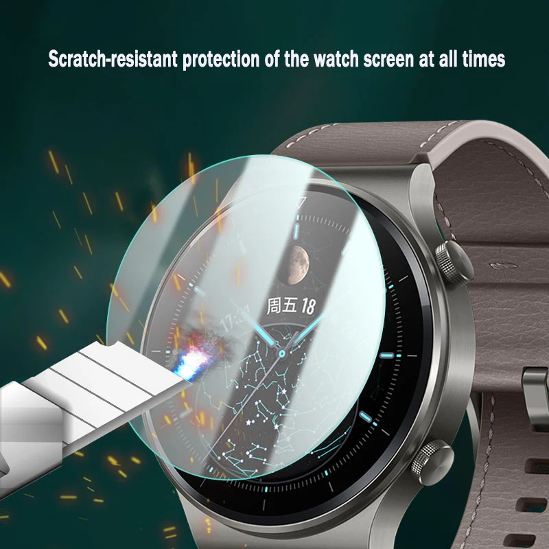 

2pcs Tempered Glass For Huawei Watch GT 2 Pro 9H Premium Smartwatch Screen Protector Explosion-Proof Film Accessories