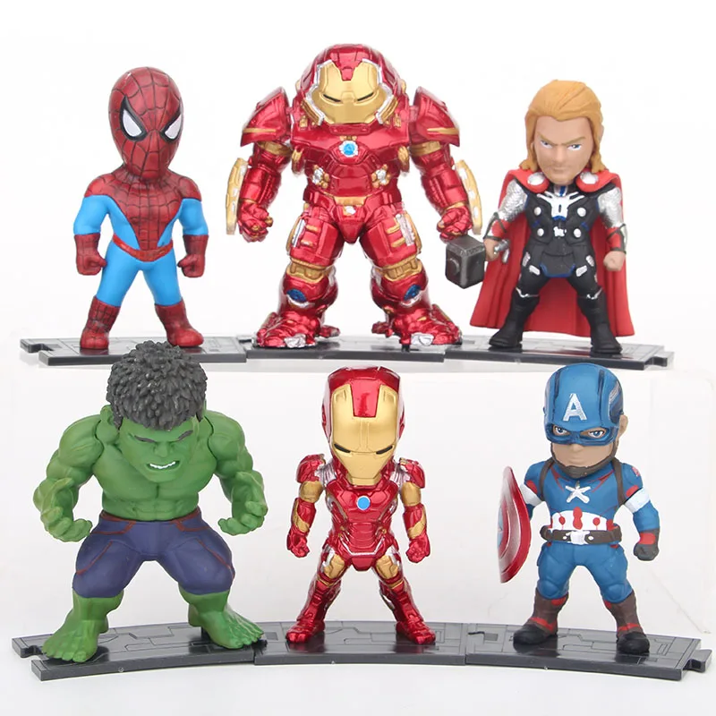 

Qposket Superheroes Action Figures Super Heroes Set High Quality Model Figurines Collectible Dolls Kids Toys for Children