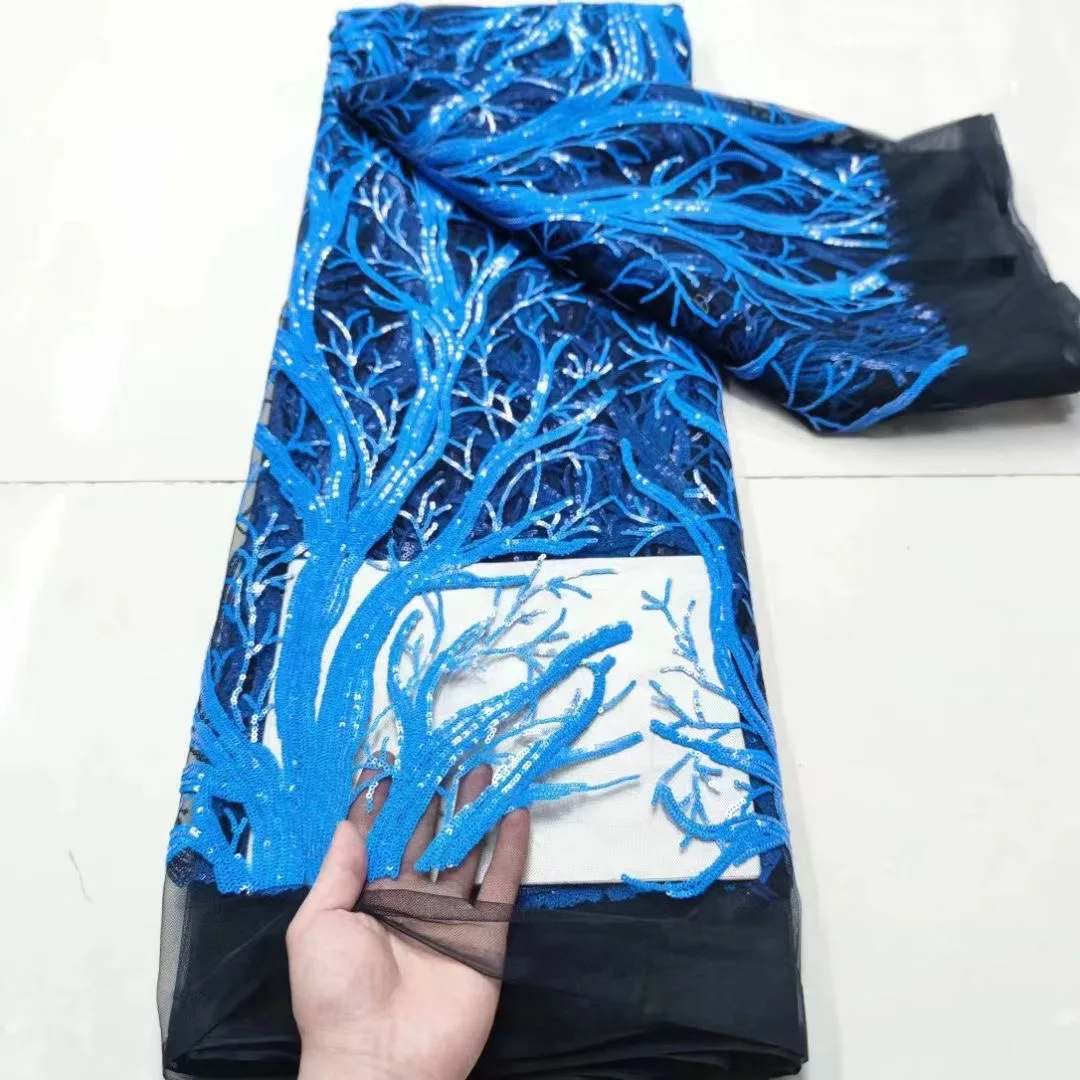 

Французская ткань с блестками, Высококачественная африканская сетчатая кружевная ткань, Лидер продаж, нигерийская кружевная ткань с блестками для свадьбы TS9418