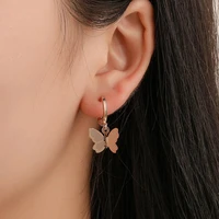 new fashion butterfly earrings female frosted butterfly earrings 2020 simple animal earrings female jewelry accessories