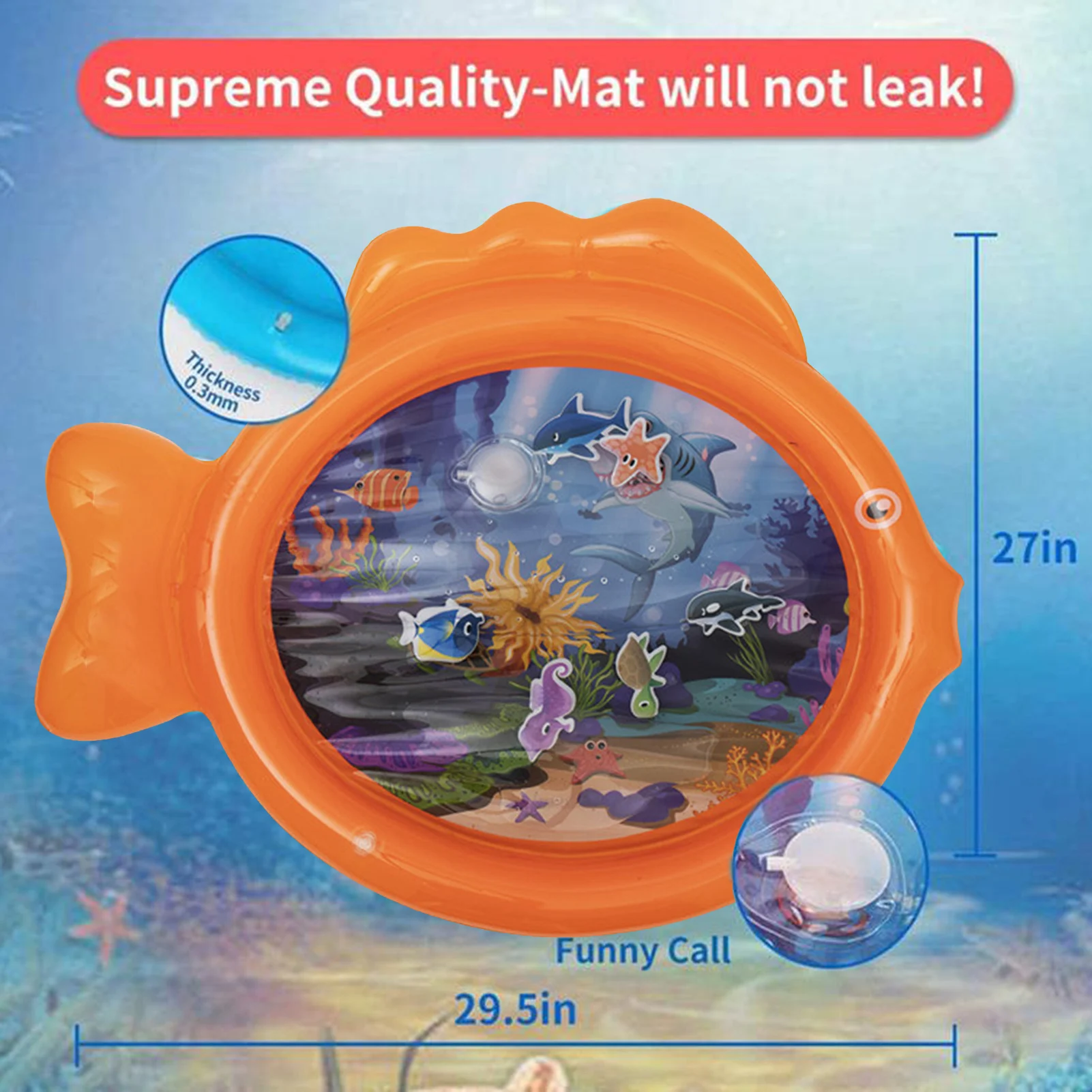 

Summer Baby Water Mat Inflatable Durable Water Pad Toys Baby Inflatable Play Mat Infant Toy For Newborn Boy Girl Water Plays