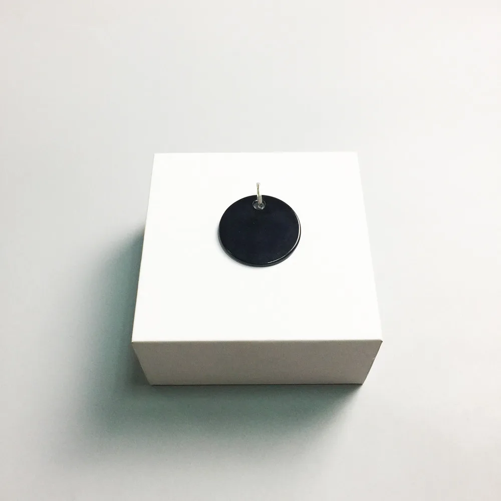 Посеребренные Ониксовые Большие Подвески для дисков подходят ожерелий и