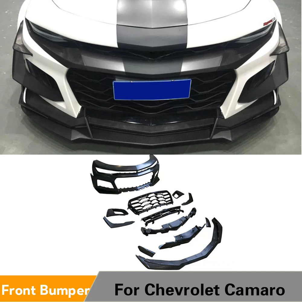 Передний бампер для Chevrolet Camaro 2016-2019 спойлер губ углеродное волокно/FRP | Автомобили