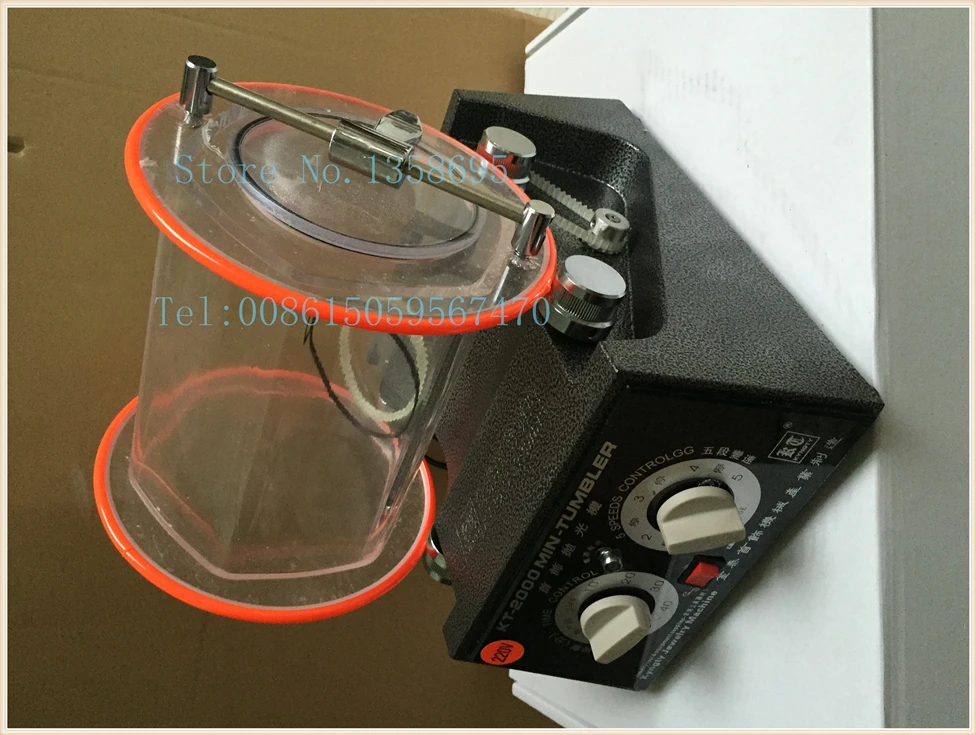 Diy kt2000 jewelry rotary Tumbler polishing machine gold tumbler silver motor mini | Украшения и аксессуары