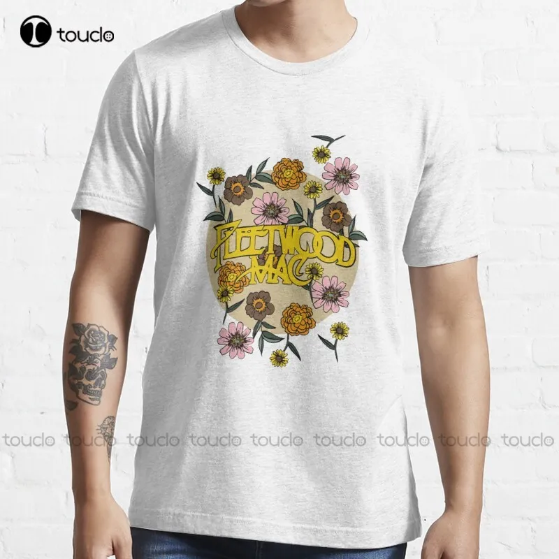New Fleetwood Flowers Mac T-Shirt Women Mens White Tshirt Cotton Tee Shirt S-3Xl