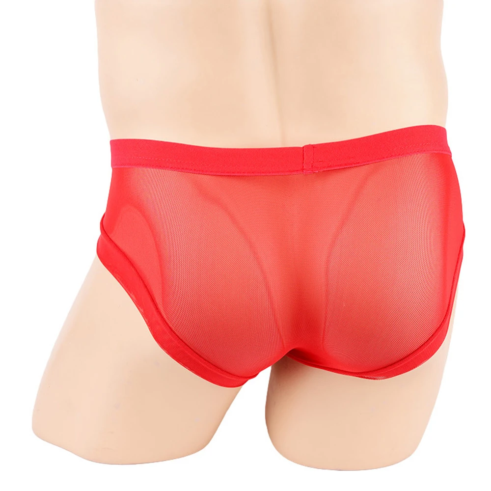Men's Sexy Low Rise Briefs See Through Penis Pouch Sheath Elephant Trunk Breathable Mesh Underpants Lingerie Men Erotic Panties |