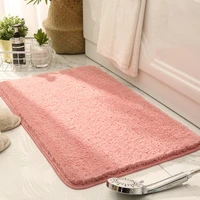 Modern Beatiful Color Bathroom Carpet Super Soft Non-Slip Toilet Shower Room Rug Simple Decor Quality Thick Bath Mats Washable