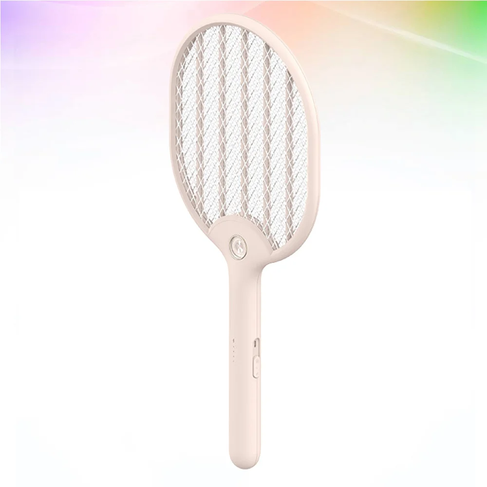 

USB Rechargeable Fly Swatter Electronic Swatter Portable Triple Layer Mosquito Net with Light for Home Dormitory Outdoor Camping