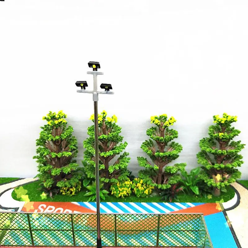 Акция! 3-светодиодная уличная лампа в масштабе 1:100 светодиодный уличный фонарь