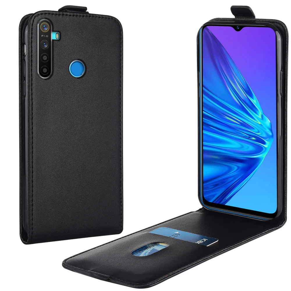 

Кожаный чехол-книжка для Realme 5s RMX1925 RMX1919 CPH2207 CPH2145, Вертикальный чехол для Realme 5s, чехол для телефона