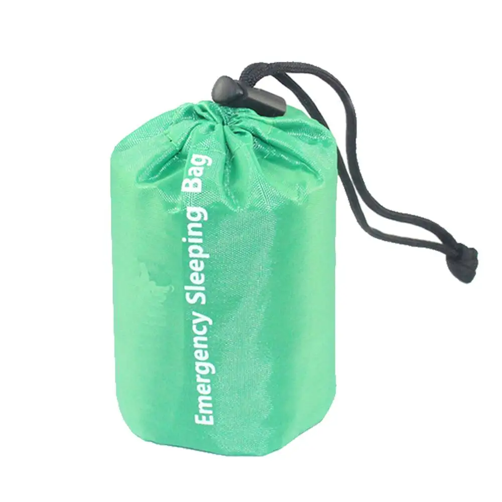 Новый легкий спальный мешок для кемпинга уличный экстренный со шнурком