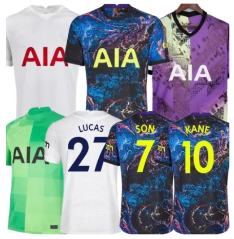 

NEW 2021-2022 KANE SON BALE BERGWIJN Tottenham'S DELE T-shirt Jerseys 2021 2022 LUCAS DELE T-shirt