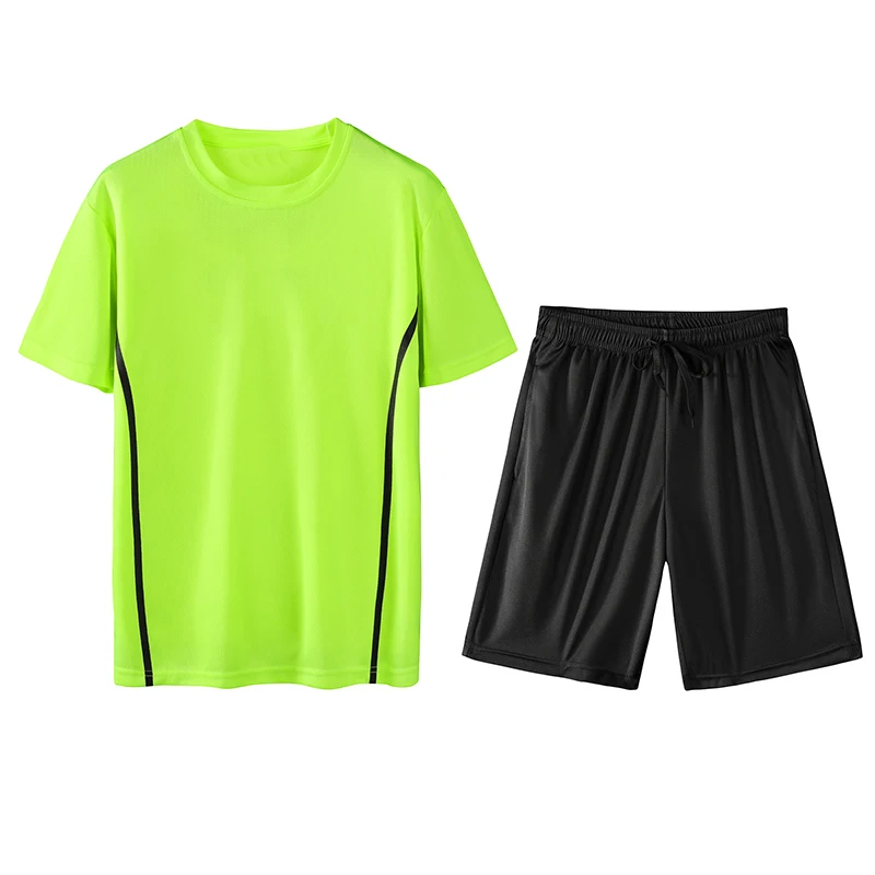 

2Pcs Set Men T Shirts Men Tracksuit Sports Casual Beach Suits Fashion Tracksuit Men Sportsuits T-shirt + Shorts Sweatsuit