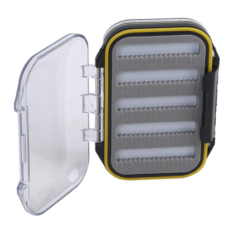 Double Side Waterproof Pocket Fly Fishing Box Slid Foam Insert 170 Flies US | Дом и сад