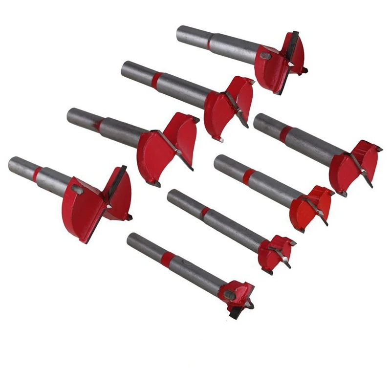 HLZS-10Pcs профессиональный набор сверл Forstner для деревообрабатывающей пилы резец по