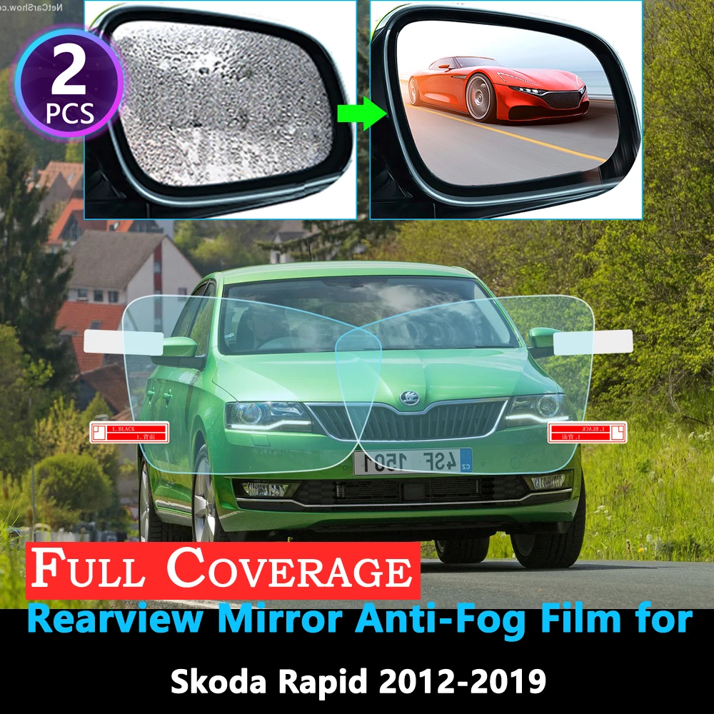 Полноразмерная Защитная противотуманная пленка для Skoda Rapid 2012 ~ 2019 Автомобильное