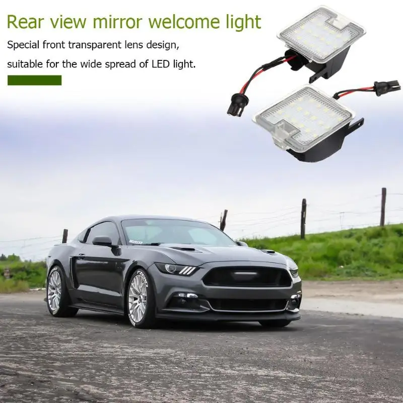 Светодиодный светильник под боковым зеркалом для Ford C Max Focus Kuga Escape|Декоративная
