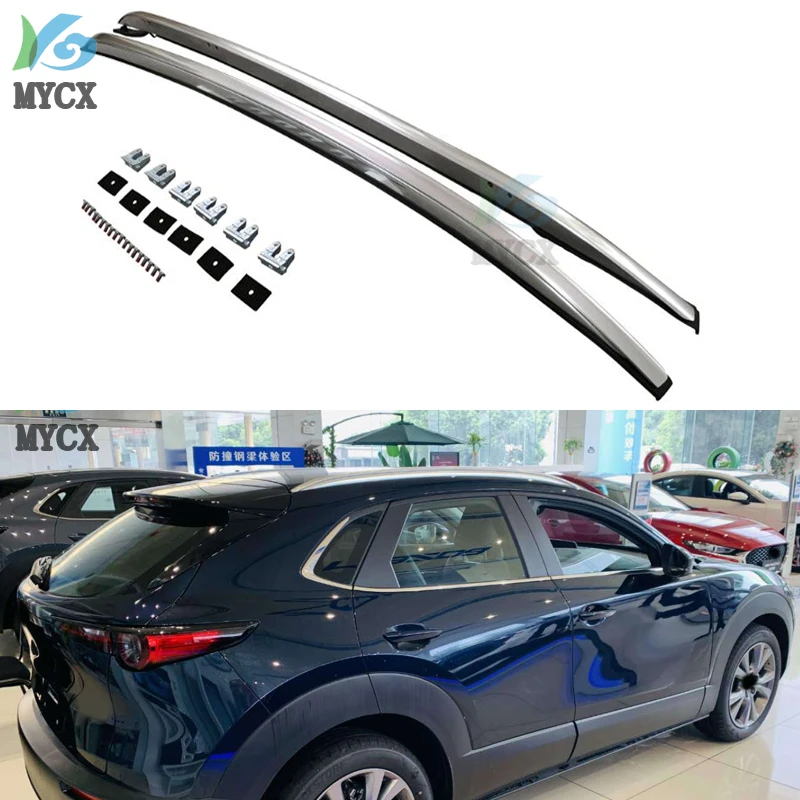 

TOP roof rail luggage bar roof rack for Mazda CX-30 CX30 2020 2021 2022 2023,original model,free drill hole,real ISO9001 quality