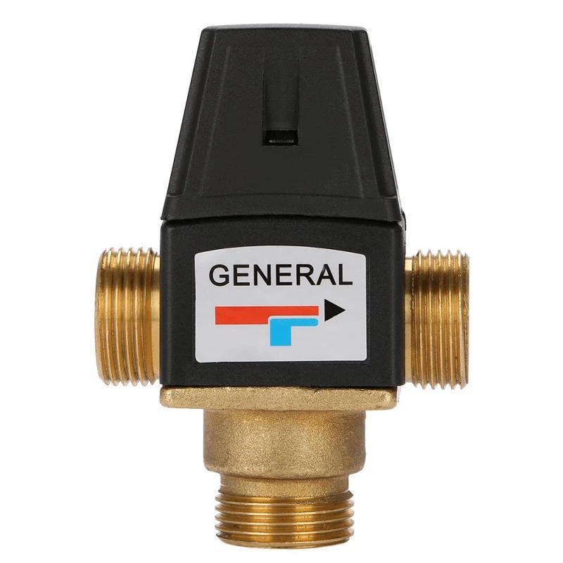 

Fashion1 Pcs 3 Way External Thread Brass Thermostatic Mixing Valve Solar Water Heater Thermostatic Valve