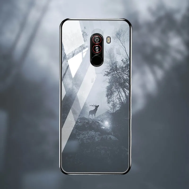 M010 Чехол из закаленного стекла для Xiaomi mi 8 9 SE 9T A3 чехол s Star Space Coque для Xiao mi Pocophone F1 mi x 2S Red mi Note 7 8 Pro - Цвет: M010