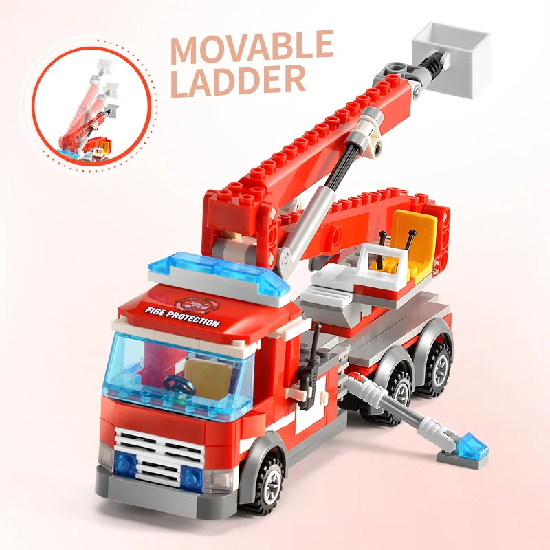 774 + шт города пожарная станция строительные блоки для грузовиков поджег Fepartment