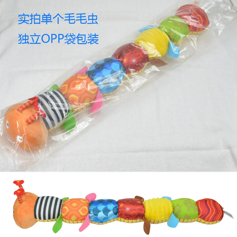 Детская Музыкальная погремушка с кольцом 1 шт. плюшевая кукла милым мультяшным