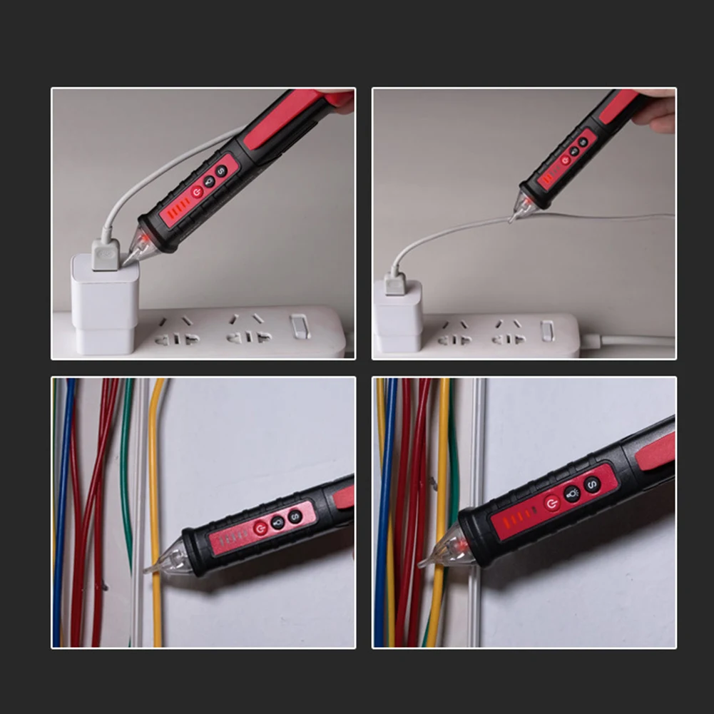 Цифровой 12 1000V детекторы напряжения переменного тока Non контактный тестер ручка