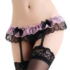 Женская Кружевная подвязка, чернаябелаякрасная, соблазнительная, ультратонкая, шелковая, Чулки с подтяжками, свадебные подвязки