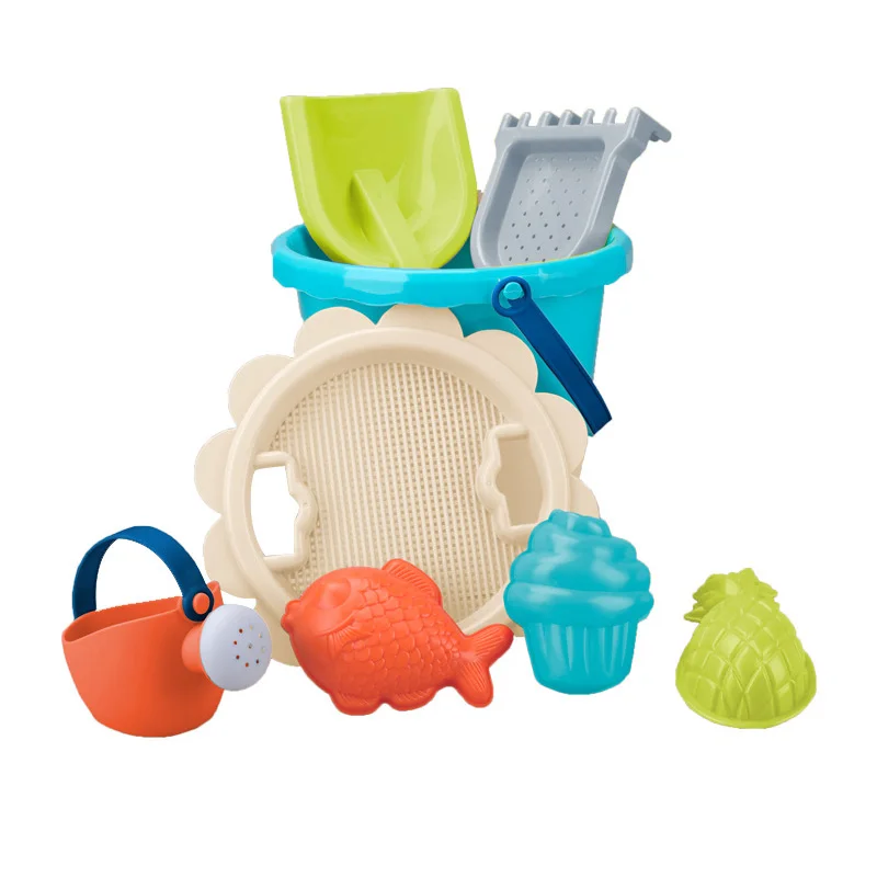 

Outdoor Baby Beach Toys Set Silicone Shovel Tool Kit Children Summer Beach Play Sand Bucket Rake Hourglass Sandbox Toy Kids Gift