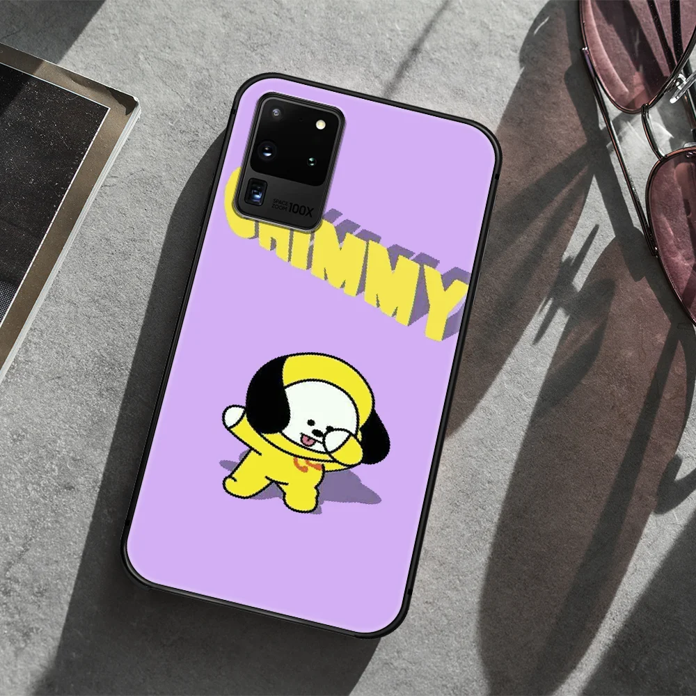 

Cartoon Cute BT-21 Bangtan Phone Case Cover Hull For Samsung Galaxy S 7 8 9 10 e 20 FE edge uitra plus Note 9 10 20 black Shell