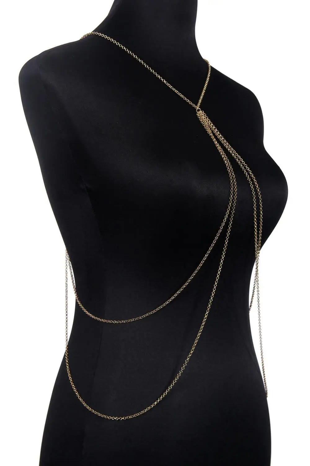 Сексуальное бикини Золото Тон Женские многослойные нательная цепочка ожерелье