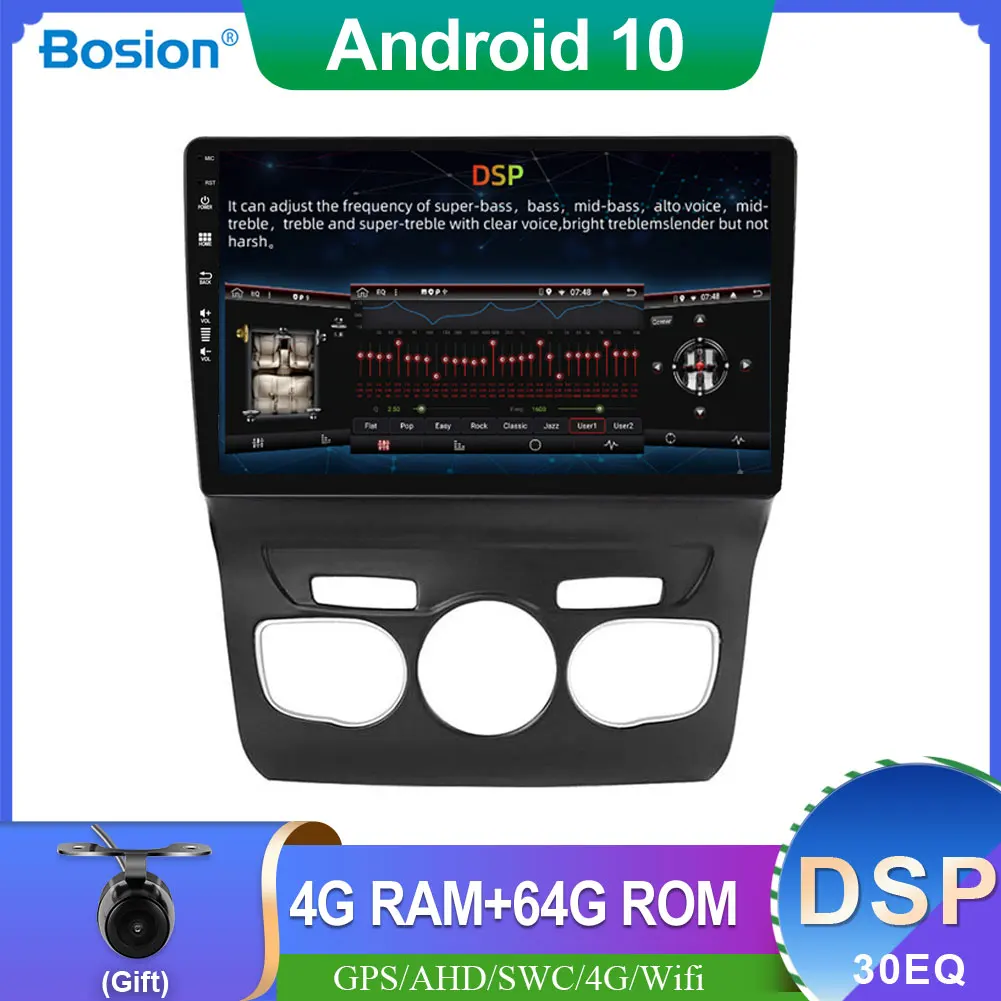 

1 DIN PX6 RK3399 DSP 30 EQ Car radio stereo GPS Navigation For Citroen C4L 2013-2016 1DIN Multimedia Video Player 4G+64G Android