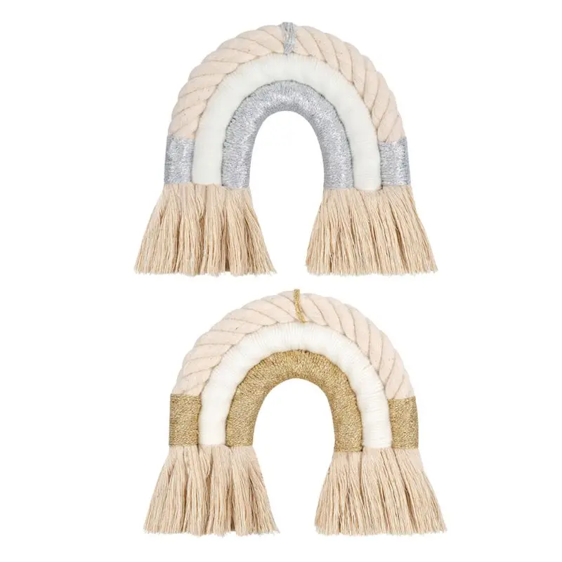 

Children Nursery Kids Room Decor Pendant Hand-woven Macrame Boho Tassel Tapestry Wall Hanging Ornaments Photo Props Baby Shower