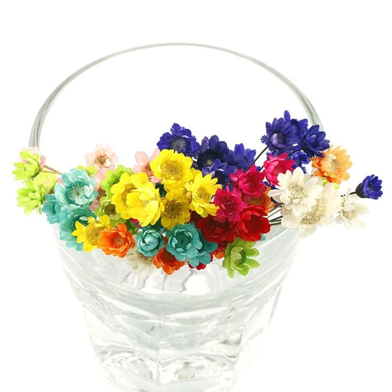 12 штук упак. кристальная эпоксидная форма УФ-клей мини Дейзи сушеный цветок