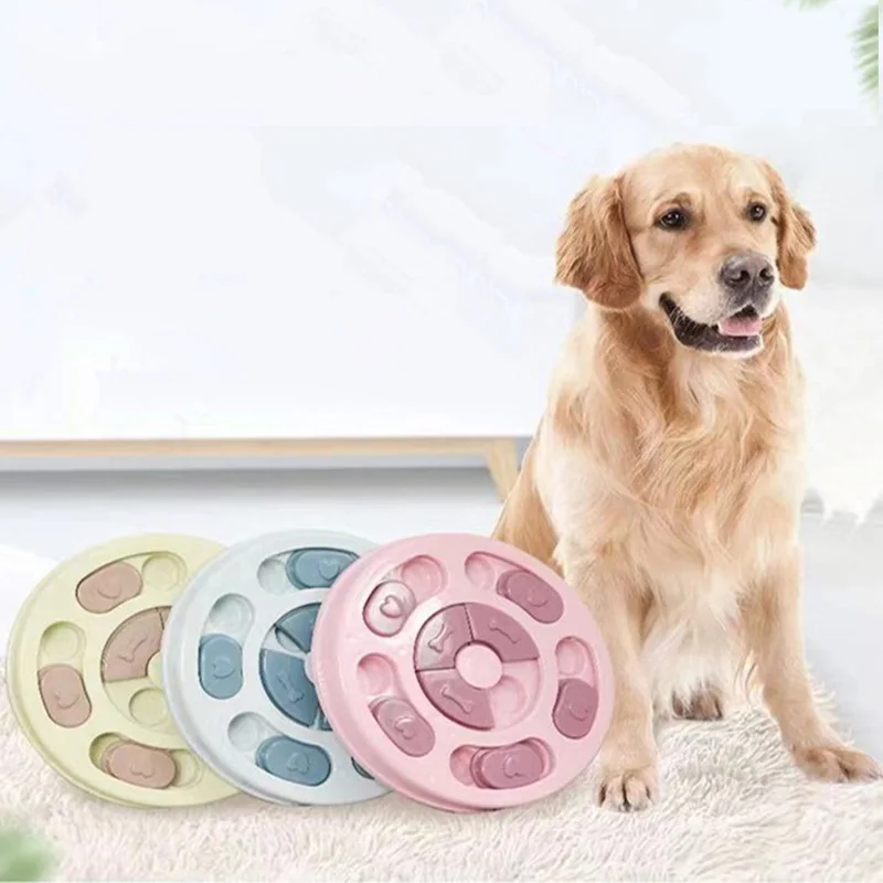 

Small Medium Dog Puppy Puzzle Toys Bowls Increase IQ Interactive Slow Dispensing Feeding Dog Training Games Feeder For Pet