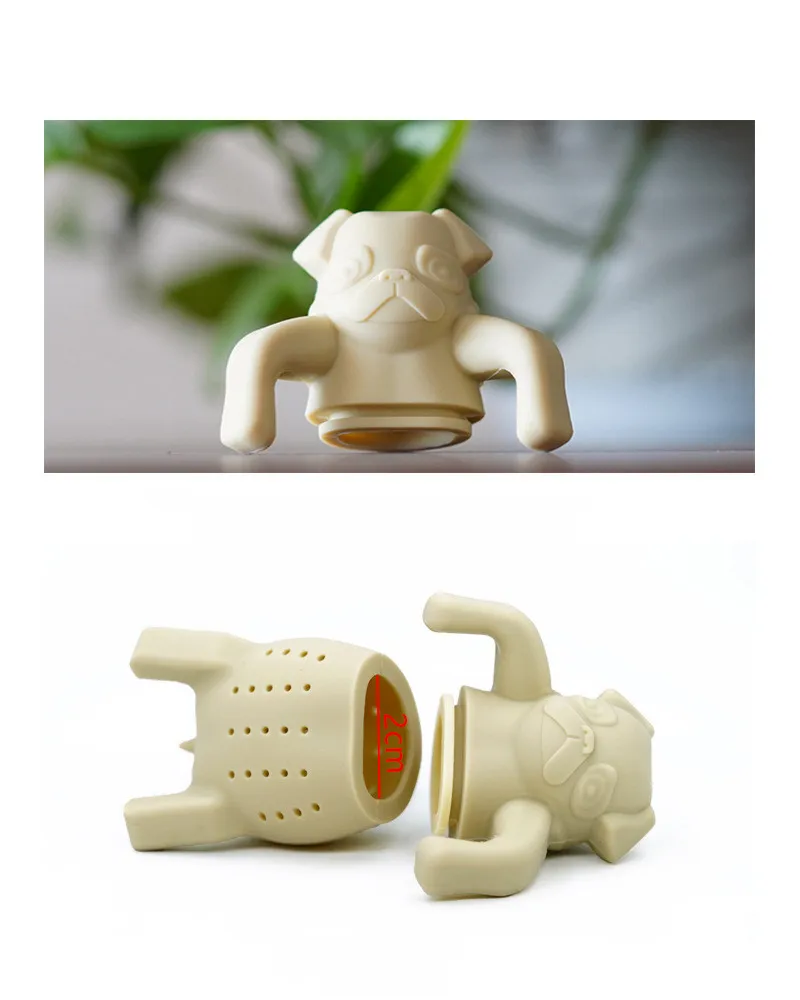 Силиконовый ситечко для чая забавный щенок Doberman травяной инструмент чайный