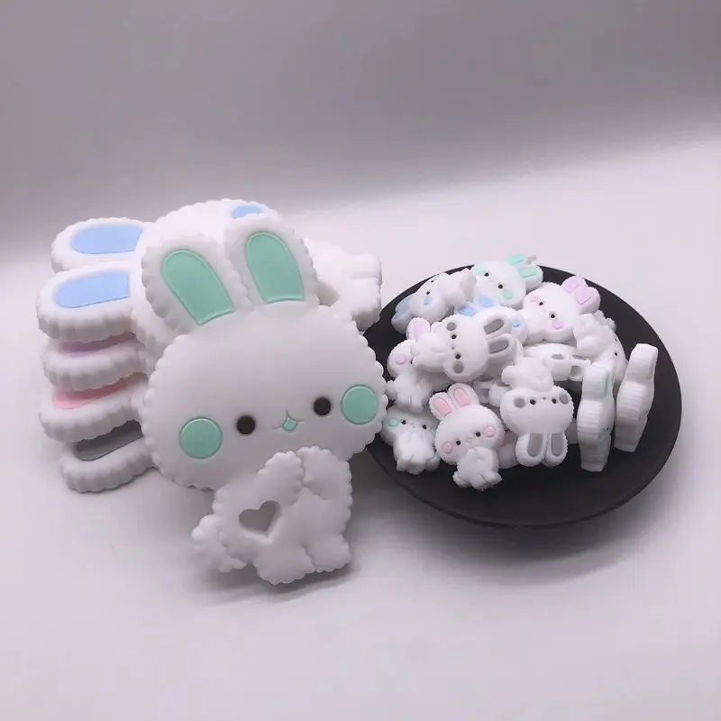 

Cartoon Baby Silicone Teether DIY Pacifier Chain Stroller Accessories 19QF