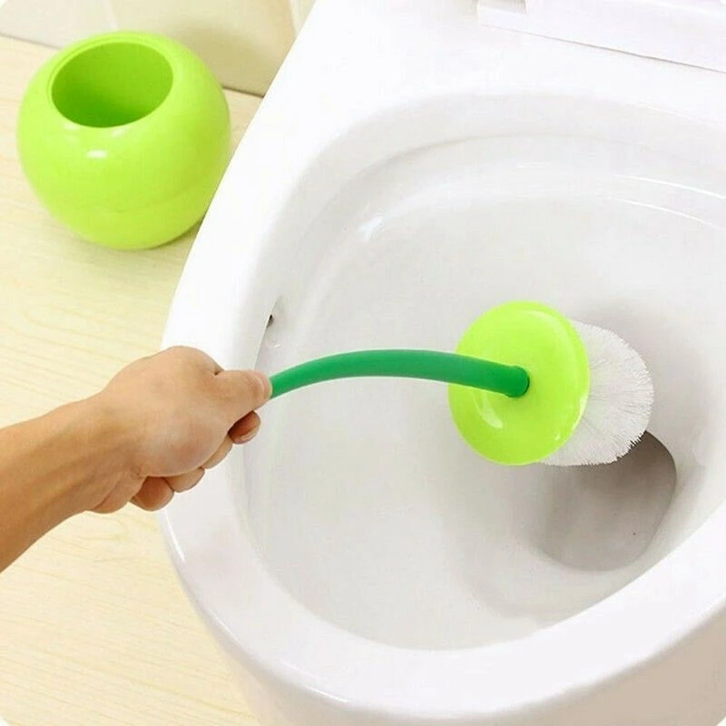creative lovely cherry shape lavatory brush toilet brush holder set cleaning bathroom toilet accessories free global shipping