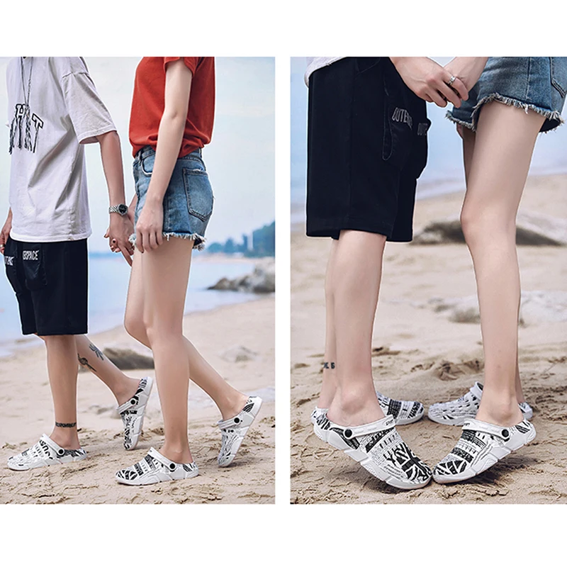 Мужские сандалии коллекция 2019 года летние модные открытые дышащие пляжные