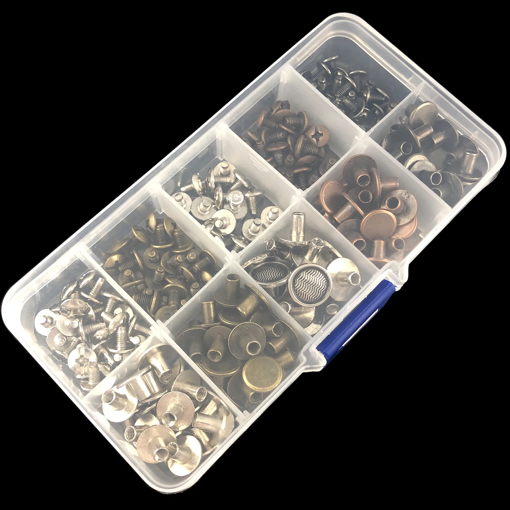 YORANYO 115 наборов набор смешанных цветов с круглой плоской головкой Винты волнистые