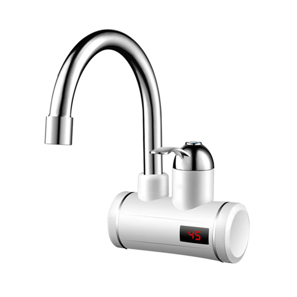 water from side 3000 Вт мгновенный Электрический водонагреватель кран цифровой дисплей Температура Мгновенный водонагреватель для кухни и ванной комнаты 220 В - Цвет: water from side