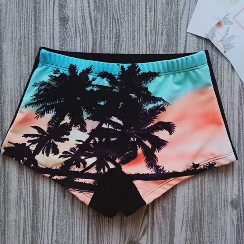 Плавательные пляжные шорты с принтом для маленьких мальчиков Детские эластичной