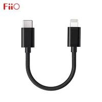 fiio lt lt1 lightning to type c otg data cable for ios devices connect usb dac amp btr5 btr3k q3 q5s k9 lotoo paw s1 decoding
