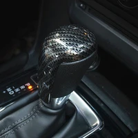 for mazda 6 atenza 2015 2016 2017 2018 abs carbon fibre car gear shift lever knob handle cover sticker accessories car styling