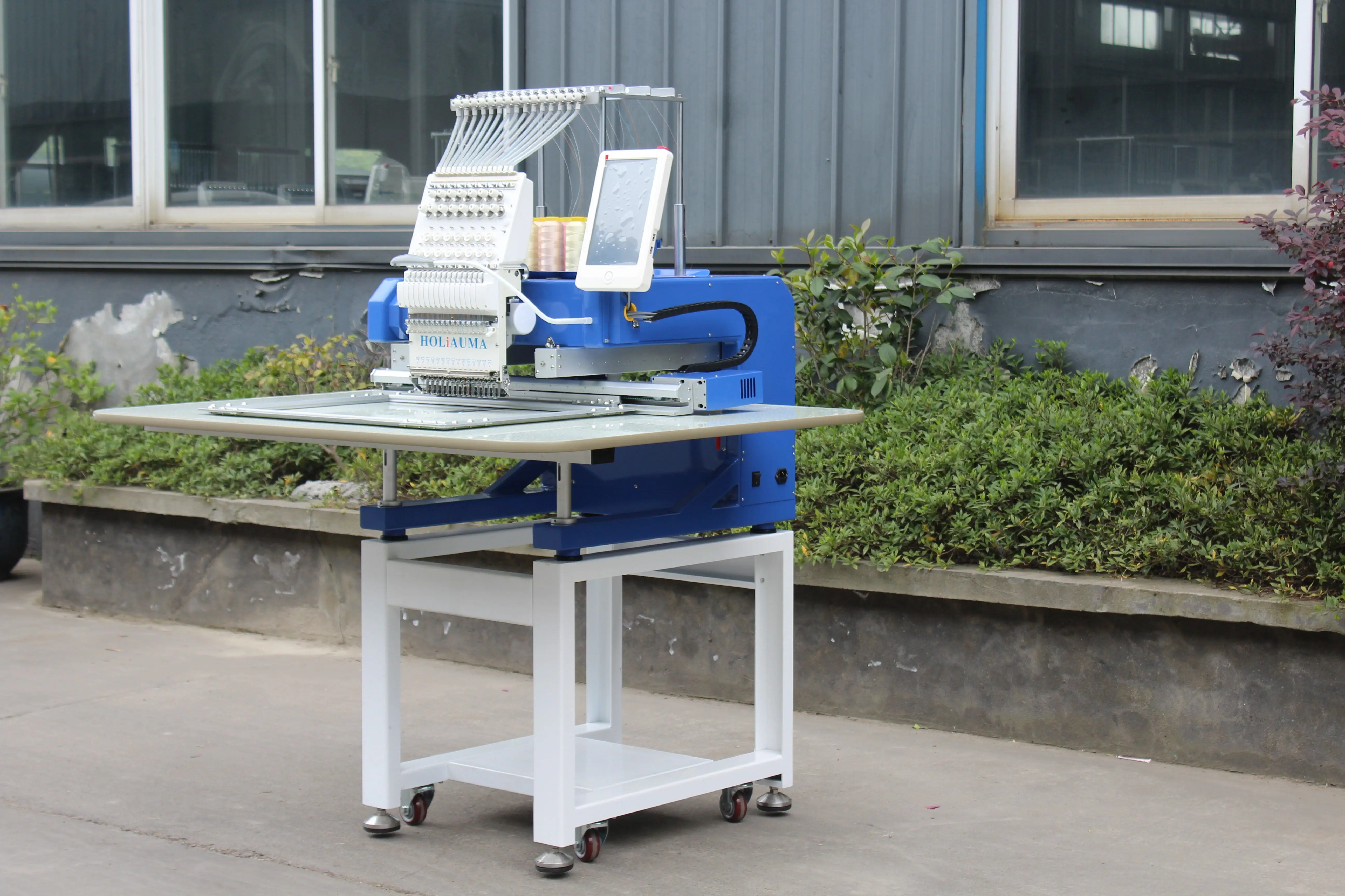 3 года гарантии! 1 головка 15 игл машина для вышивки одежды футболок кепок