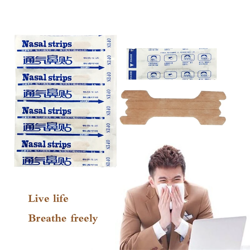 

50PCS Anti Snoring Patch Right Breathe Better Nasal Strips Correctly Improve Sleeping For Men/Women Health Care