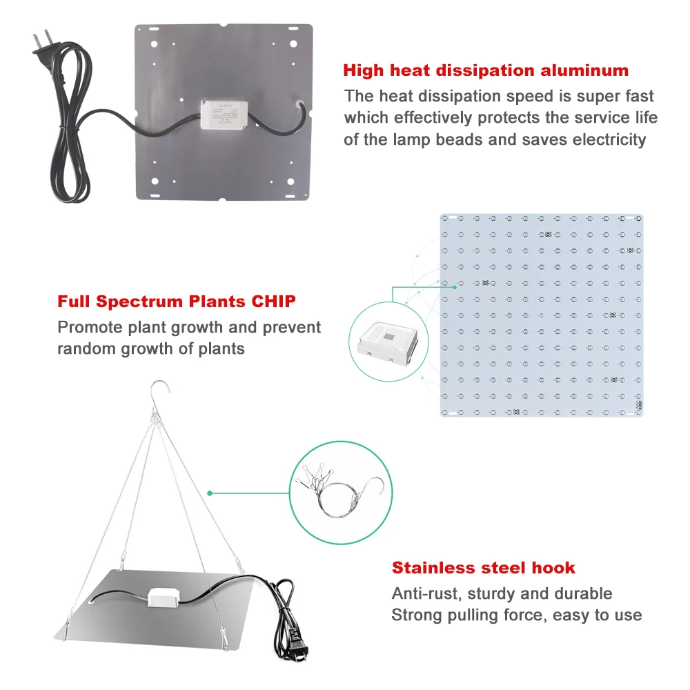 Фитолампа светодиодная полного спектра для выращивания комнатных растений