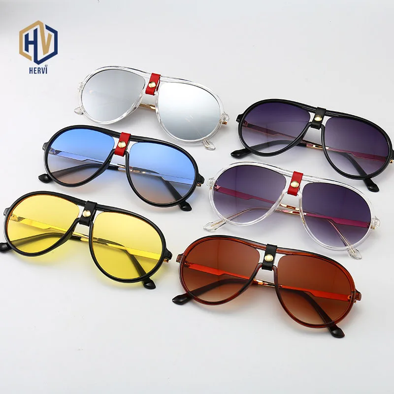 

2020 Men Retro Frameless Alloy Pilot Sunglasses Gradient Ocean lens Sun Glasses Women Metal Oval Eyeglasses UV400