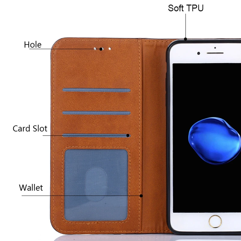 Luxury Leather Flip Magnetic Case for Homtom S8 S9 Plus S16 S7 Wallet Cases Cover HT50 TH37 Card Holder Fundas Shell Euti | Мобильные
