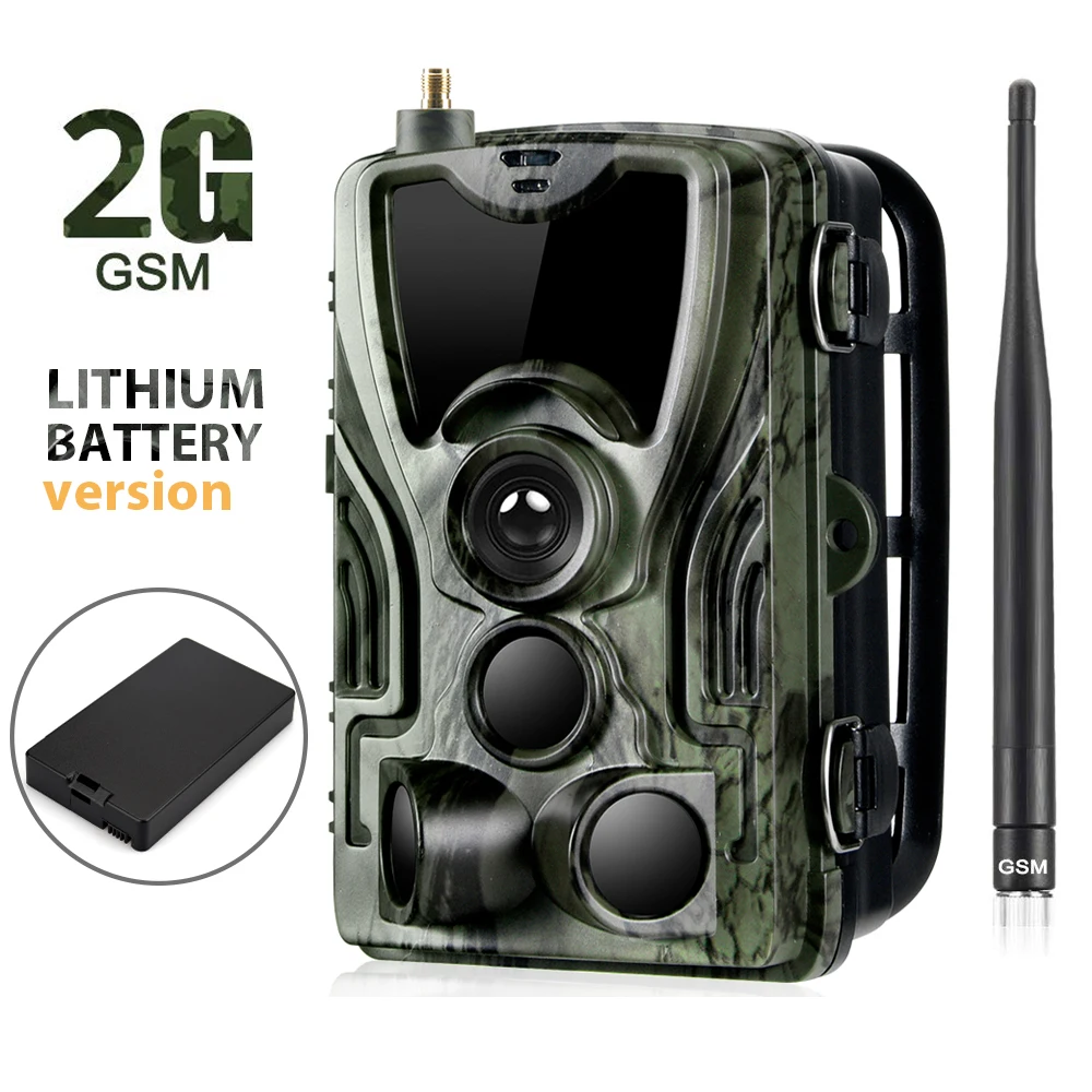 2G Hunting Camera SMS MMS SMTP 20MP Cellular Trail HC801MLI Wireless Wild Surveillance With 5000Mah Lithium Battery | Спорт и